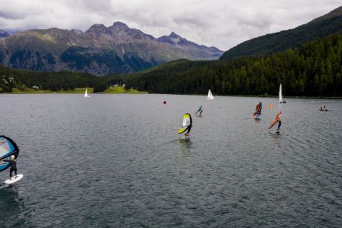 Vanora Engadinwind by Dakine 2020. 

Wing Foil Exhibition.

Wing Foil exhibition event by the newly founded GWA Global Wingsports Association. The contest is runned in the disciplines racing and freestyle, on Sunday August 16 on Lake St. Moritz and on Monday, August 17 on Lake Sivaplana.
14 September, 2017

© Sailing Energy / Engadinwind 2020