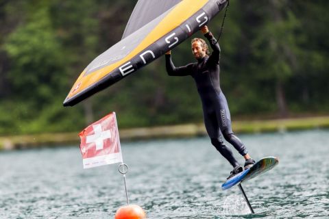 Vanora Engadinwind by Dakine 2020. 

Wing Foil Exhibition.

Wing Foil exhibition event by the newly founded GWA Global Wingsports Association. The contest is runned in the disciplines racing and freestyle, on Sunday August 16 on Lake St. Moritz and on Monday, August 17 on Lake Sivaplana.
16 August, 2020

© Sailing Energy / Engadinwind 2020