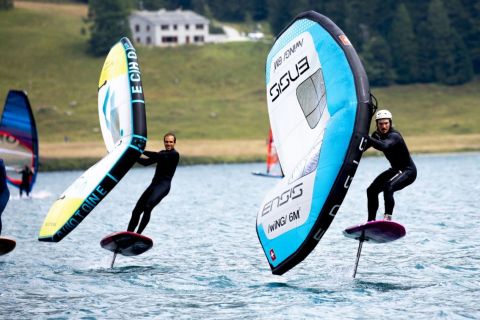 Vanora Engadinwind by Dakine 2020. 

Wing Foil Exhibition.

Wing Foil exhibition event by the newly founded GWA Global Wingsports Association. The contest is runned in the disciplines racing and freestyle, on Sunday August 16 on Lake St. Moritz and on Monday, August 17 on Lake Sivaplana.
{iptcday0} {iptcmonthname}, {iptcyear4}

© Sailing Energy / Engadinwind 2020