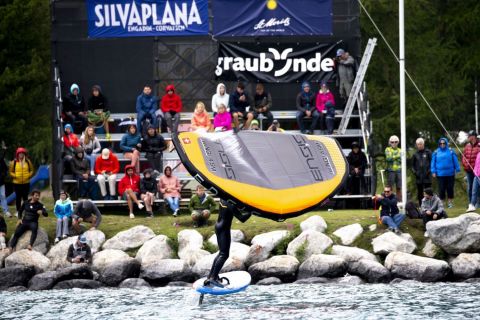 Vanora Engadinwind by Dakine 2020. 

Wing Foil Exhibition.

Wing Foil exhibition event by the newly founded GWA Global Wingsports Association. The contest is runned in the disciplines racing and freestyle, on Sunday August 16 on Lake St. Moritz and on Monday, August 17 on Lake Sivaplana.
{iptcday0} {iptcmonthname}, {iptcyear4}

© Sailing Energy / Engadinwind 2020