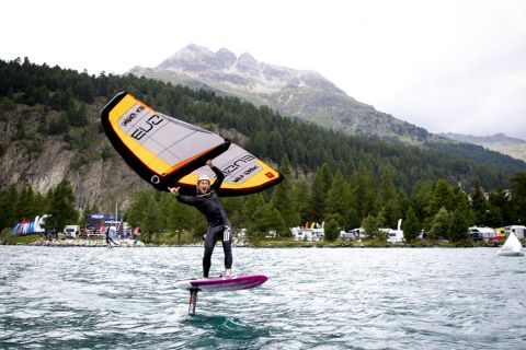 Vanora Engadinwind by Dakine 2020. 

Wing Foil Exhibition.

Wing Foil exhibition event by the newly founded GWA Global Wingsports Association. The contest is runned in the disciplines racing and freestyle, on Sunday August 16 on Lake St. Moritz and on Monday, August 17 on Lake Sivaplana.
{iptcday0} {iptcmonthname}, {iptcyear4}

© Sailing Energy / Engadinwind 2020