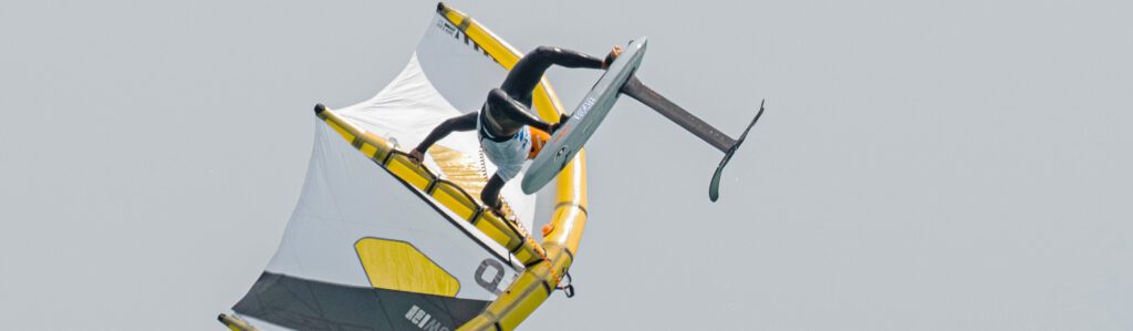 Francesco Cappuzzo GWA wingfoil freestyle in Leucate