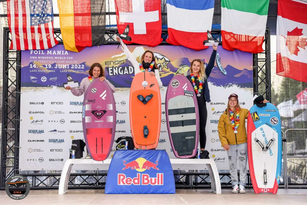 Switzerland Surf-Slalom women's podium
